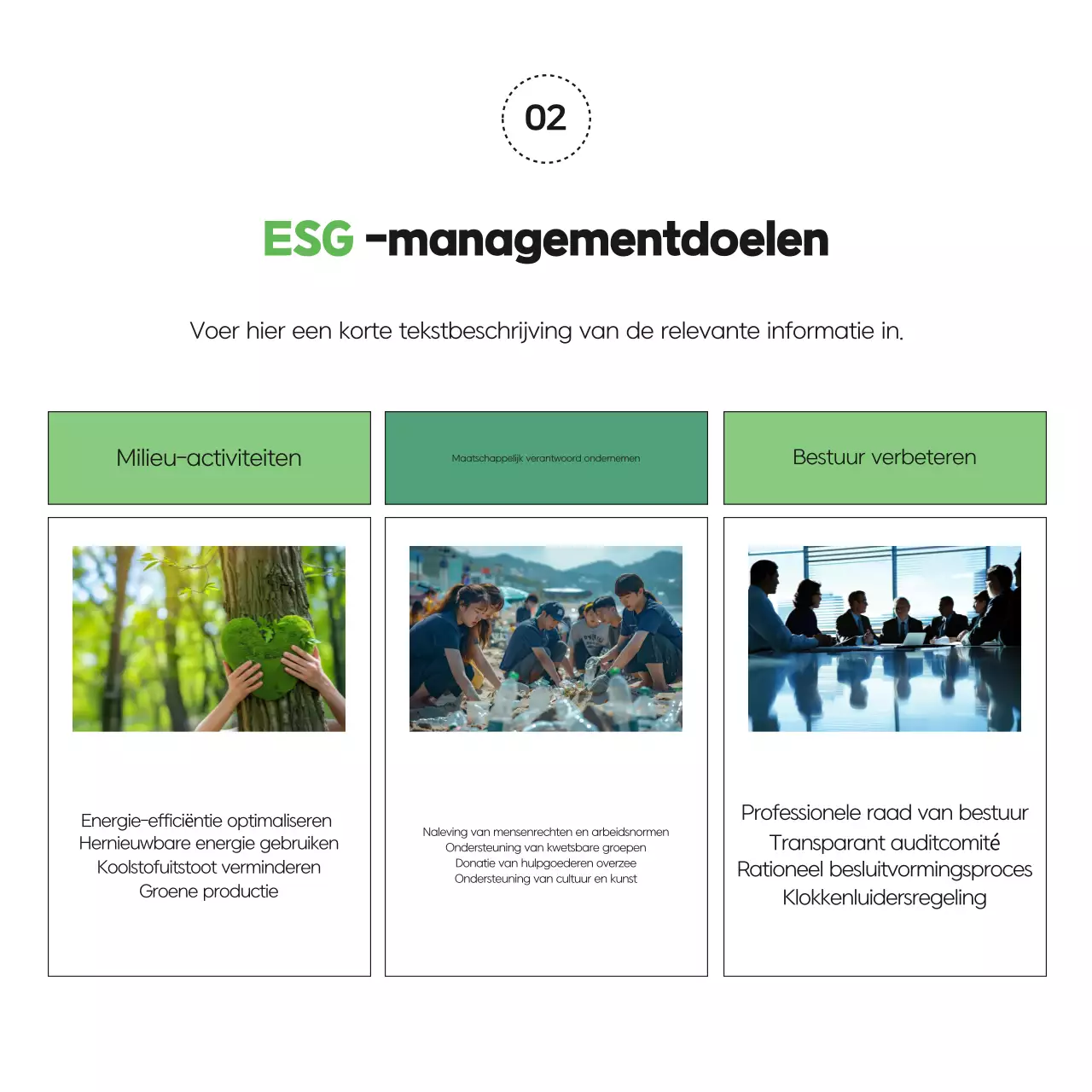 Analyse van het Green Modern Management Report