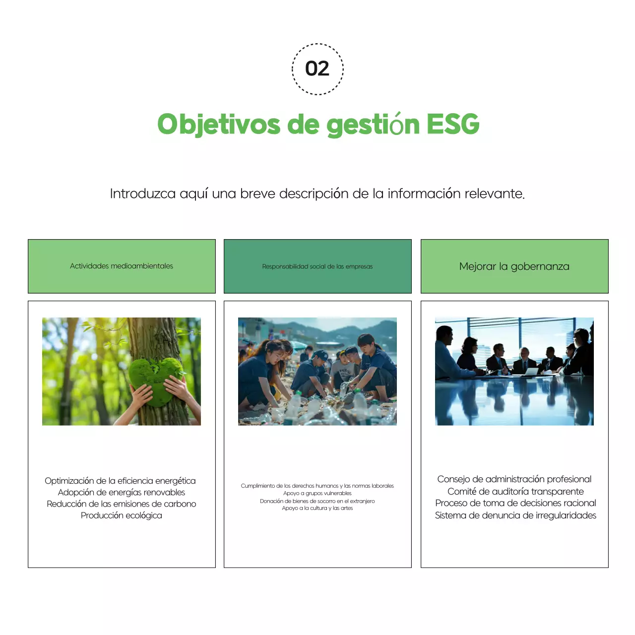 Análisis del informe de gestión moderna y ecológica