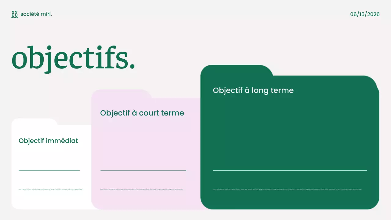 présentation marketing verte et moderne