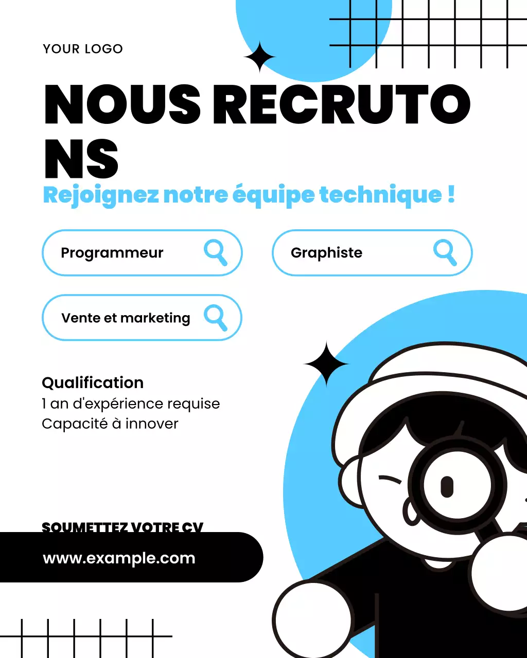 Nous recrutons des modèles de médias sociaux
