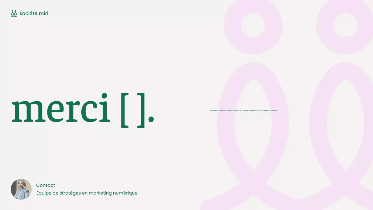 présentation marketing verte et moderne