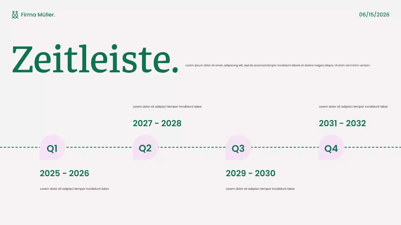 grüne moderne Marketingpräsentation