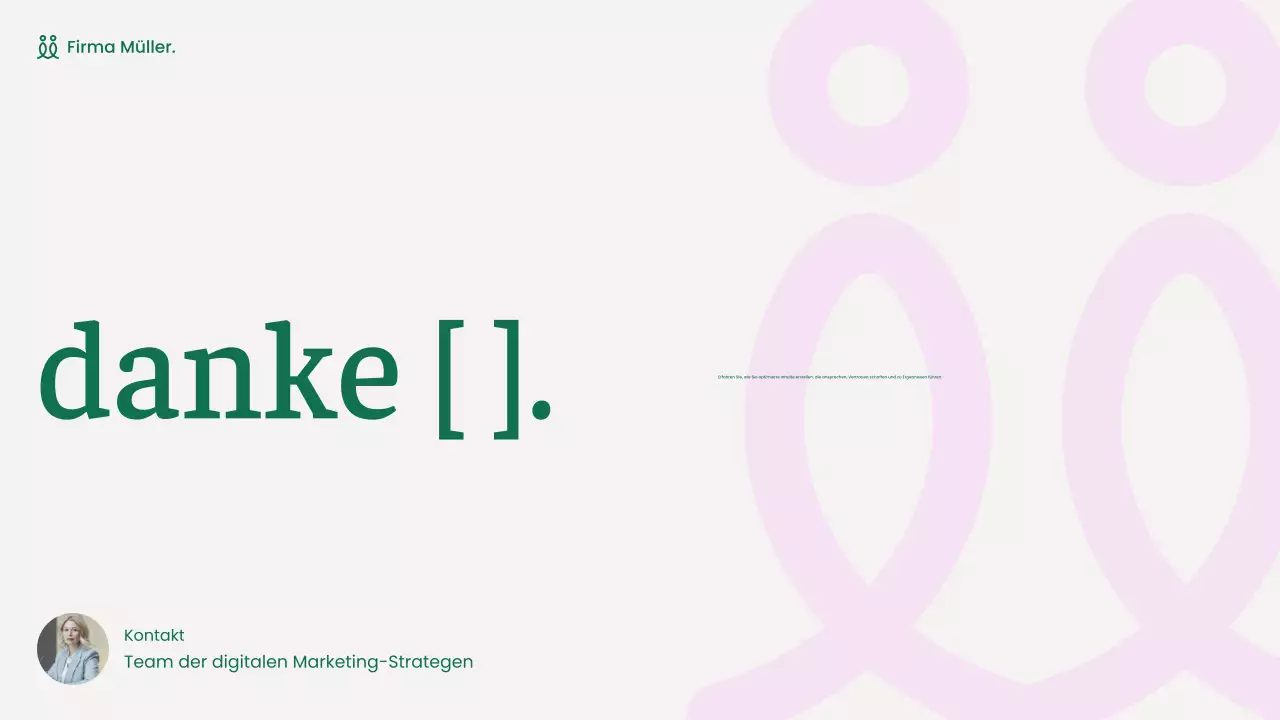 grüne moderne Marketingpräsentation