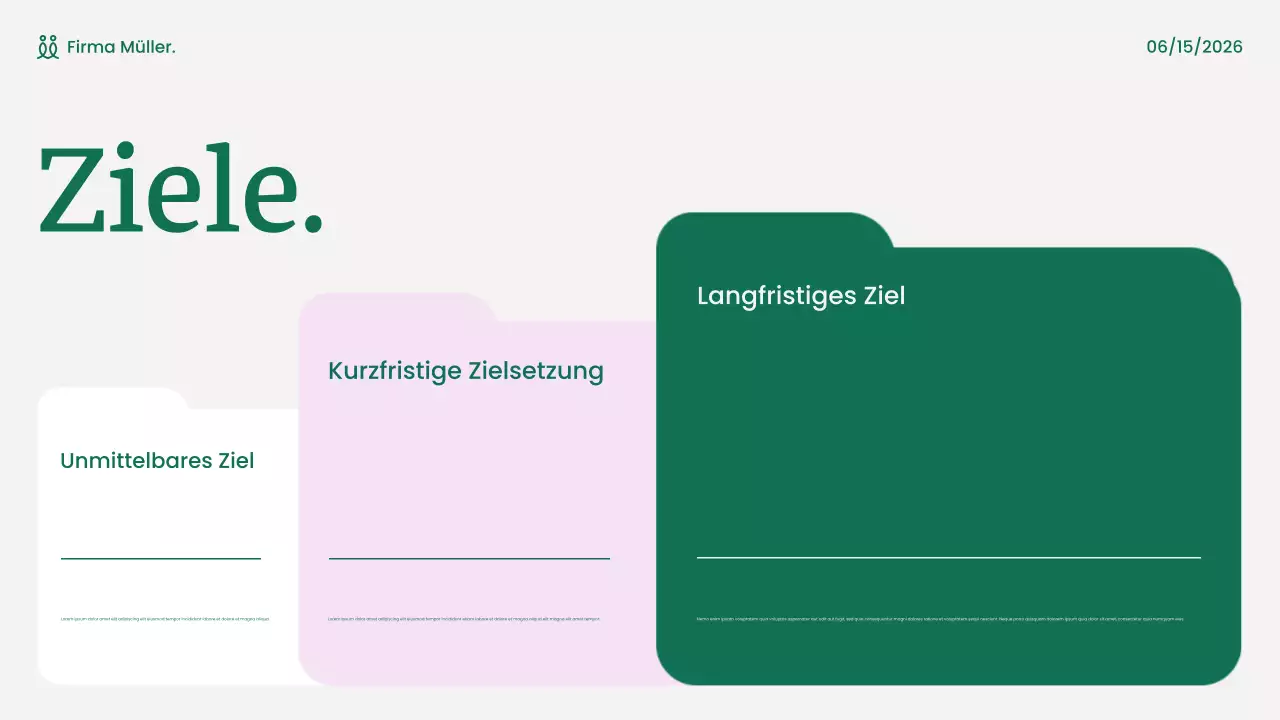 grüne moderne Marketingpräsentation