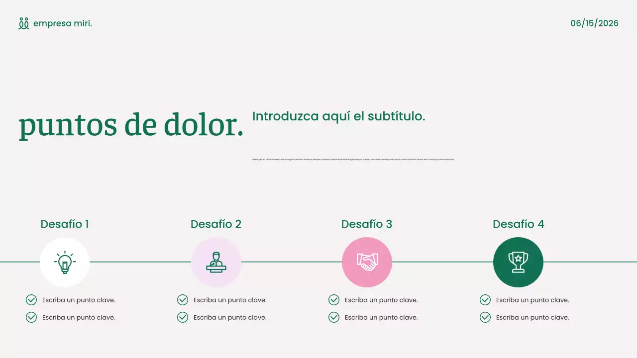 Presentación de marketing moderno y ecológico