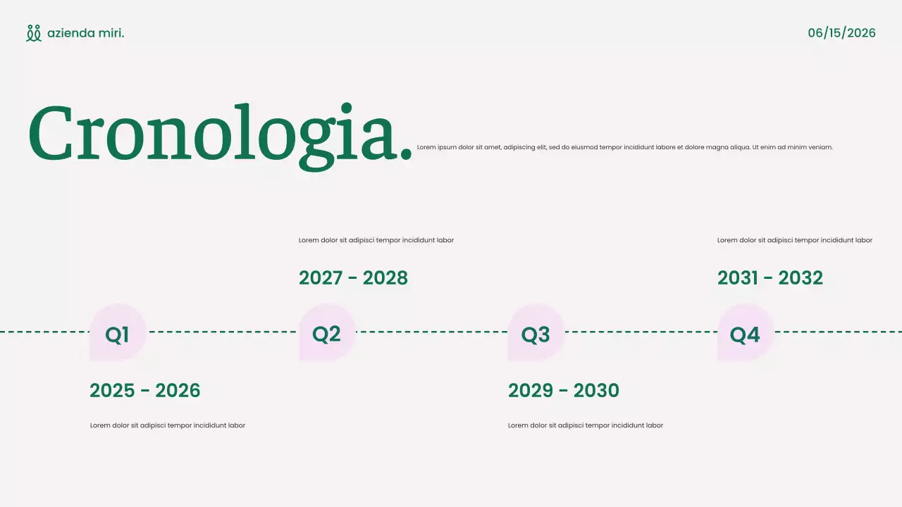 presentazione marketing moderno verde