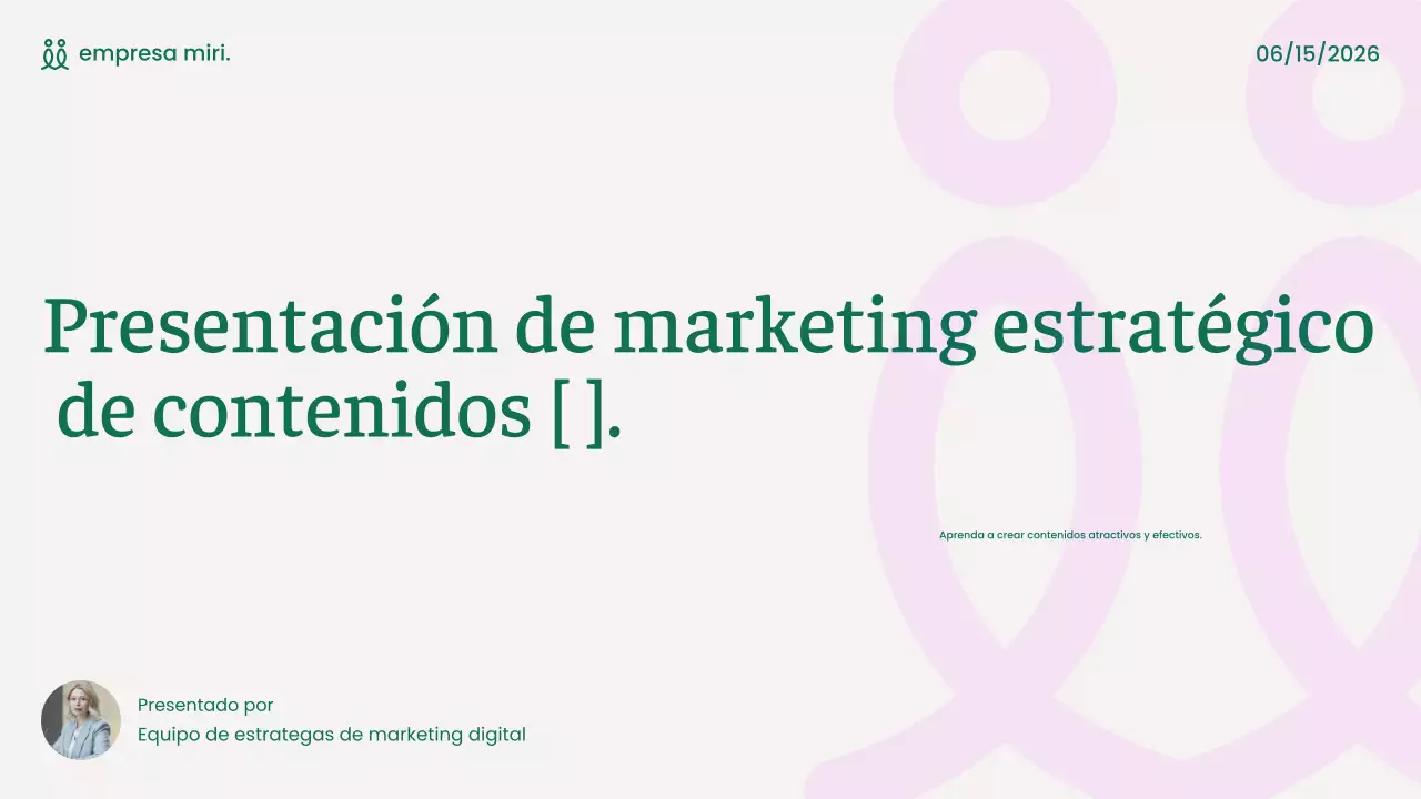 Presentación de marketing moderno y ecológico