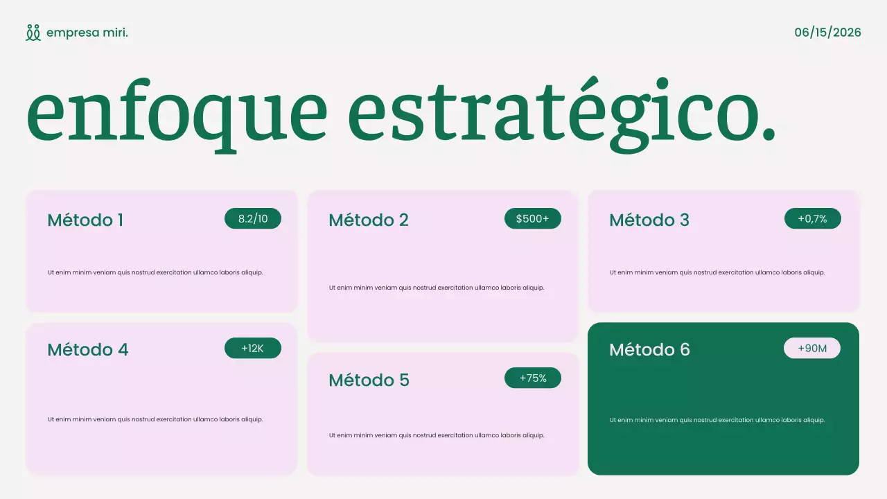 Presentación de marketing moderno y ecológico