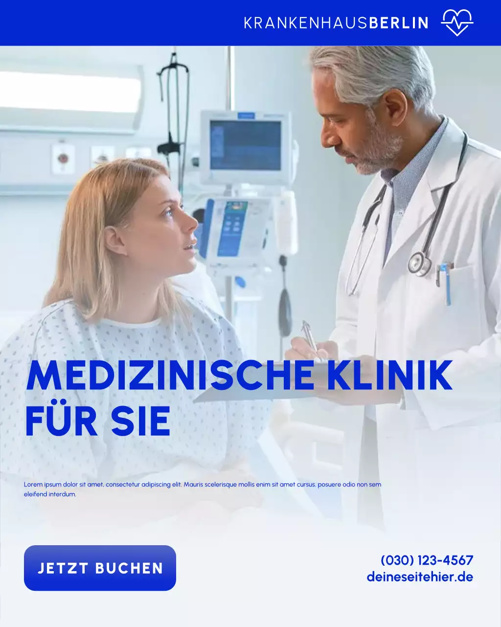 blaue moderne gesundheitsförderung