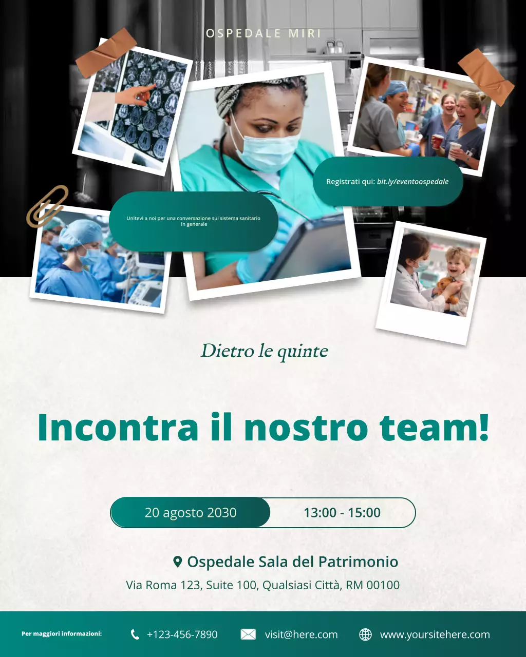 invito sanitario professionale sfumato verde post instagram