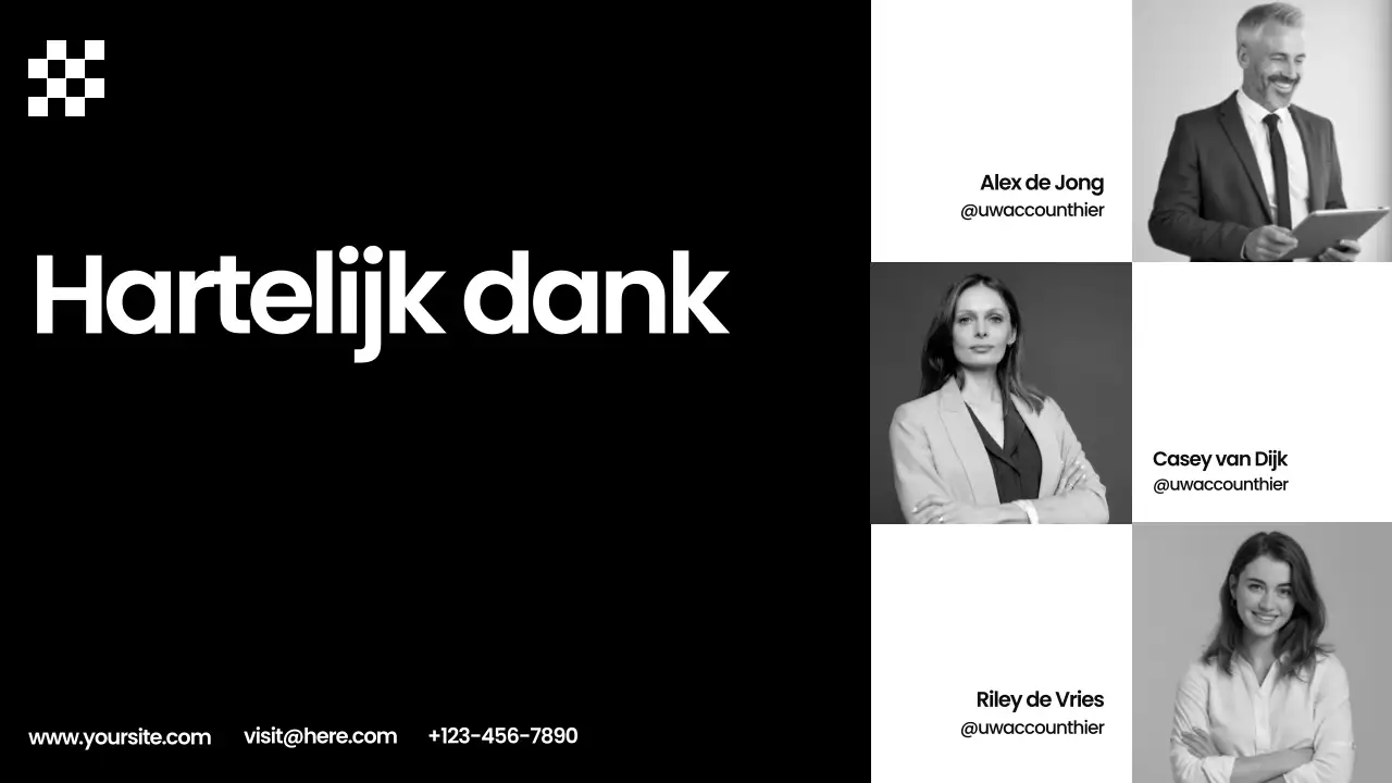 zwarte moderne marketinggids