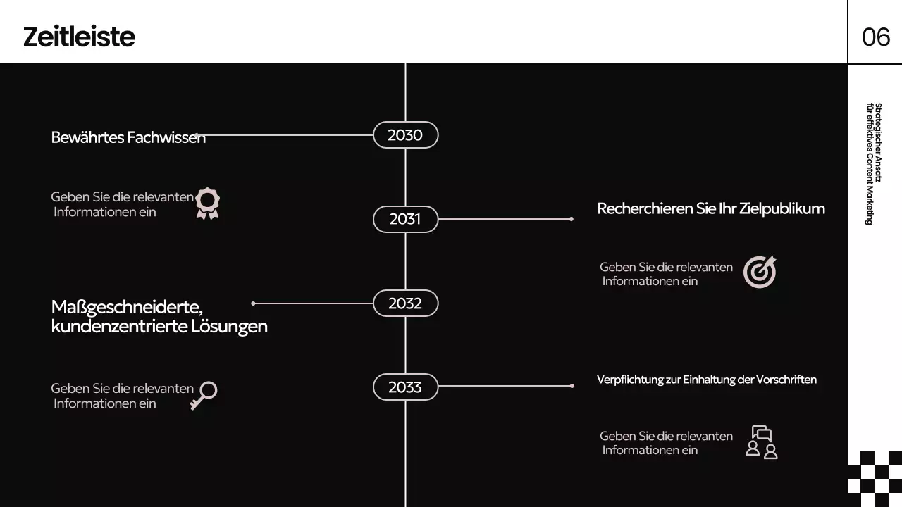 schwarzer moderner Marketingleitfaden