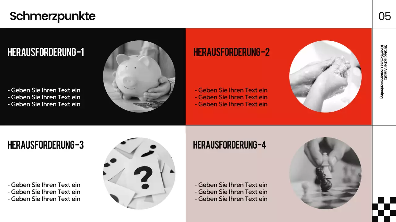 schwarzer moderner Marketingleitfaden