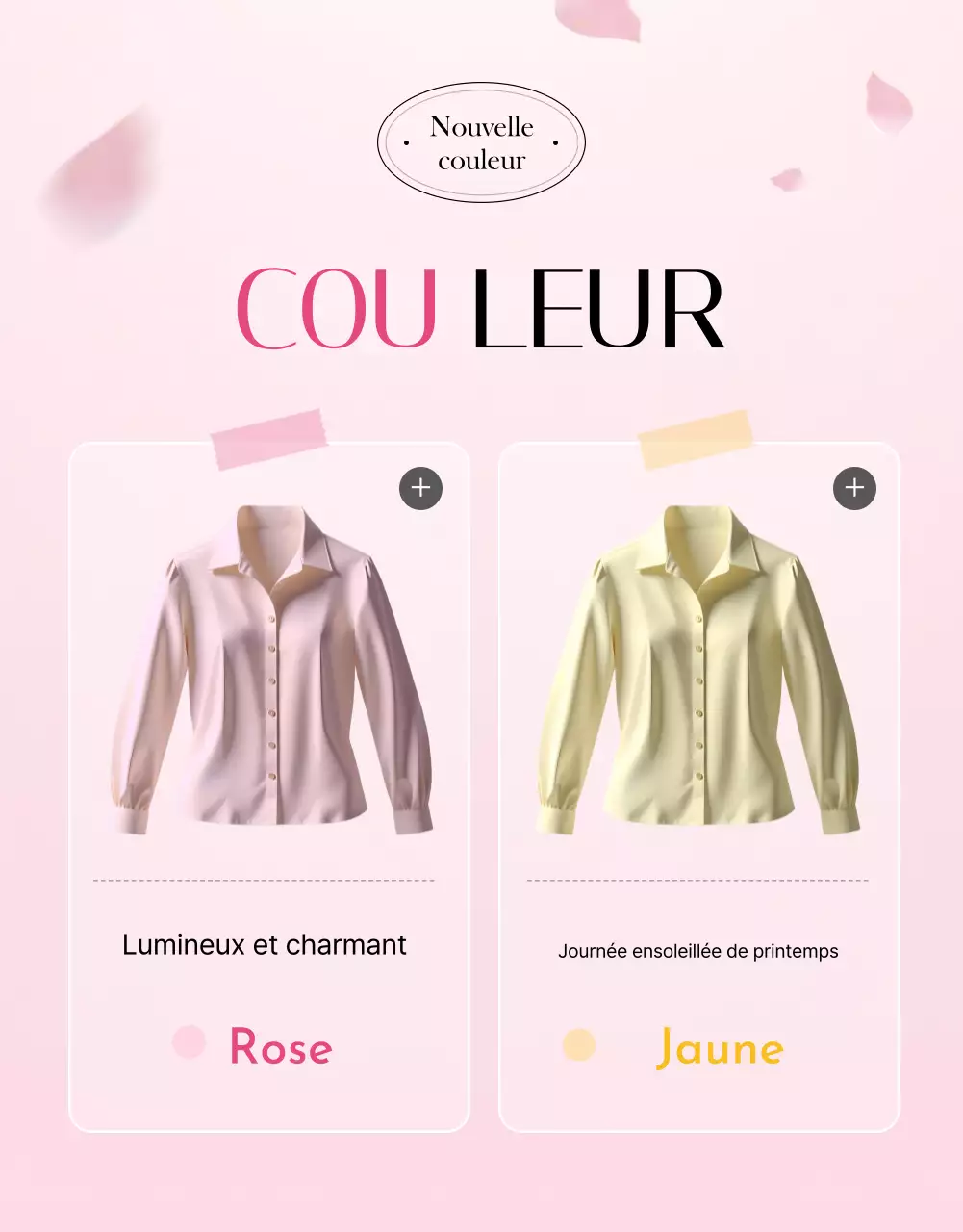 publicité de mode rose élégante