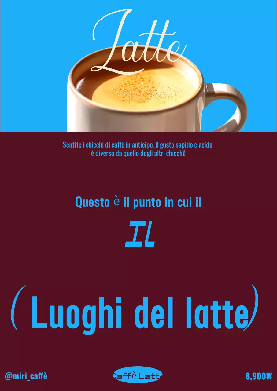Pubblicità del caffè Sky Blue Pop