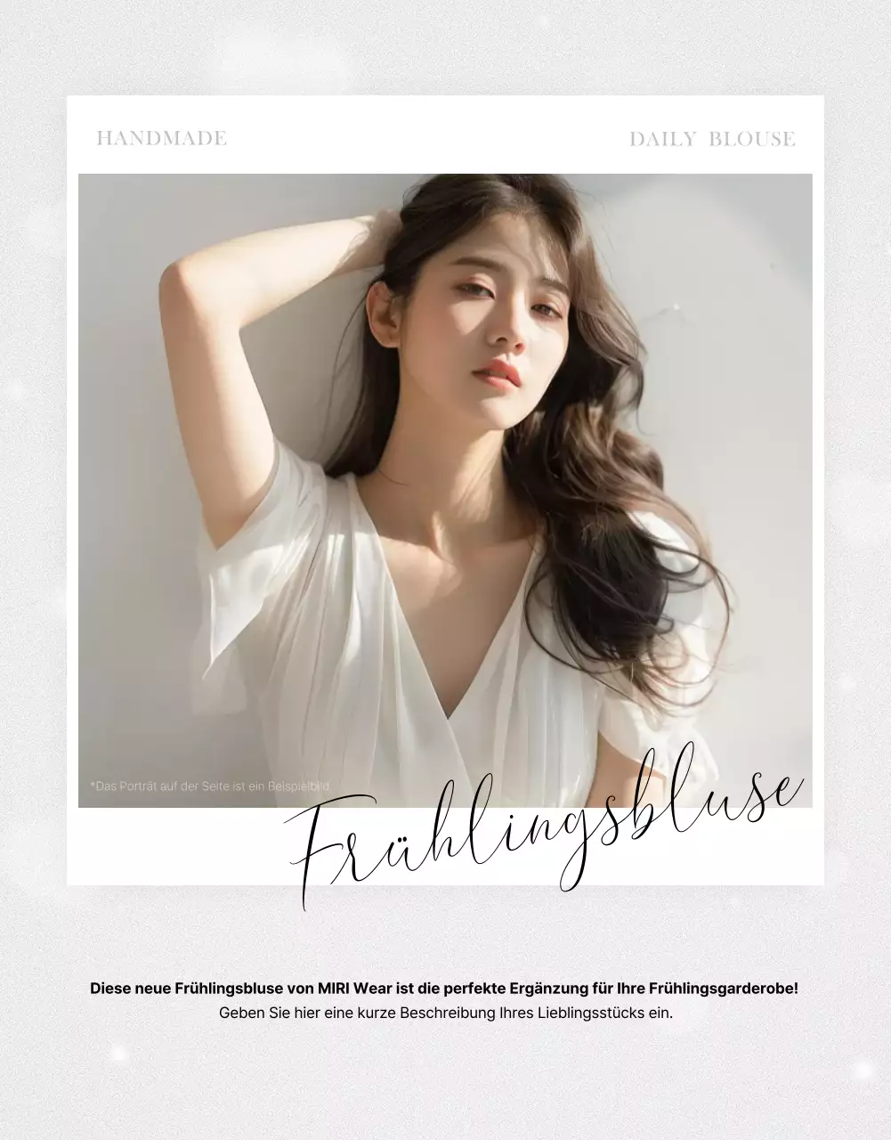 rosa elegante Modewerbung