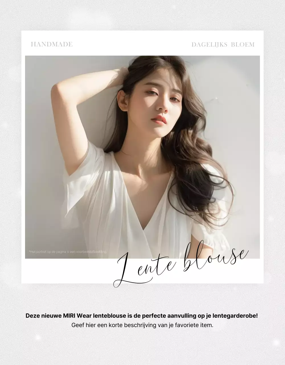 roze elegante mode advertentie