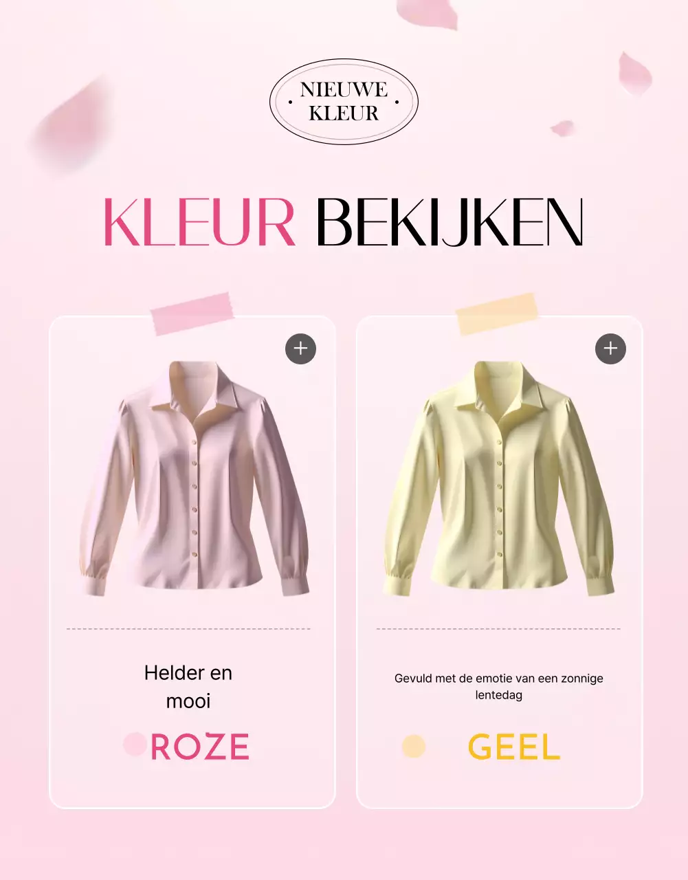 roze elegante mode advertentie