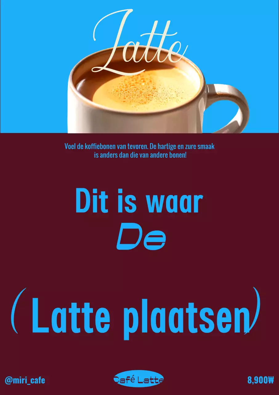 Sky Blue Pop Koffie Advertentie