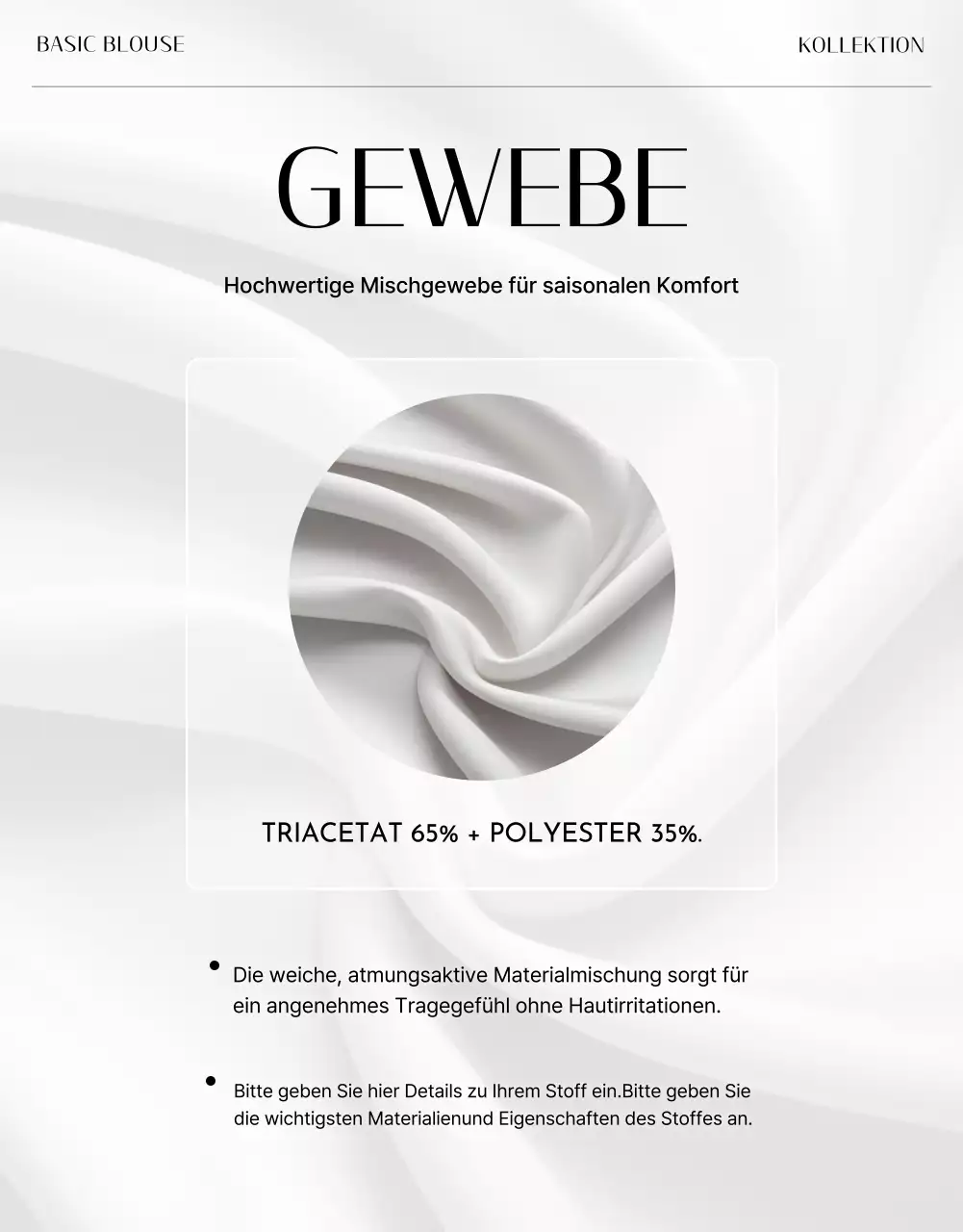 rosa elegante Modewerbung