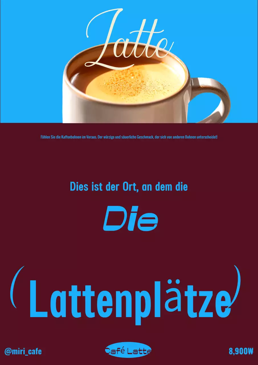 Sky Blue Pop Coffee-Werbung