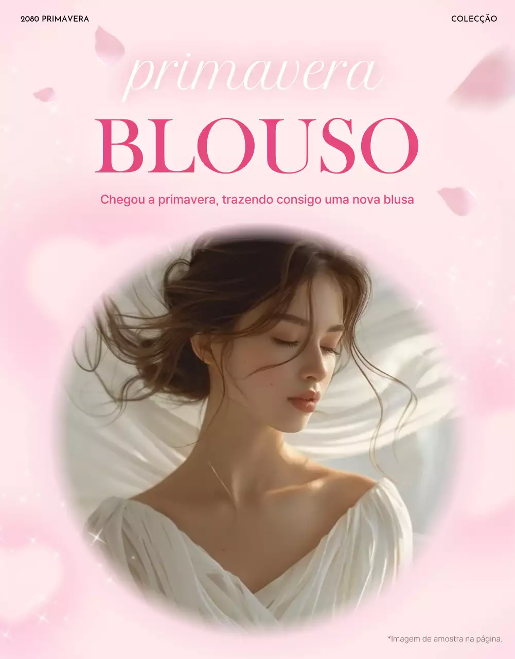 propaganda de moda elegante rosa