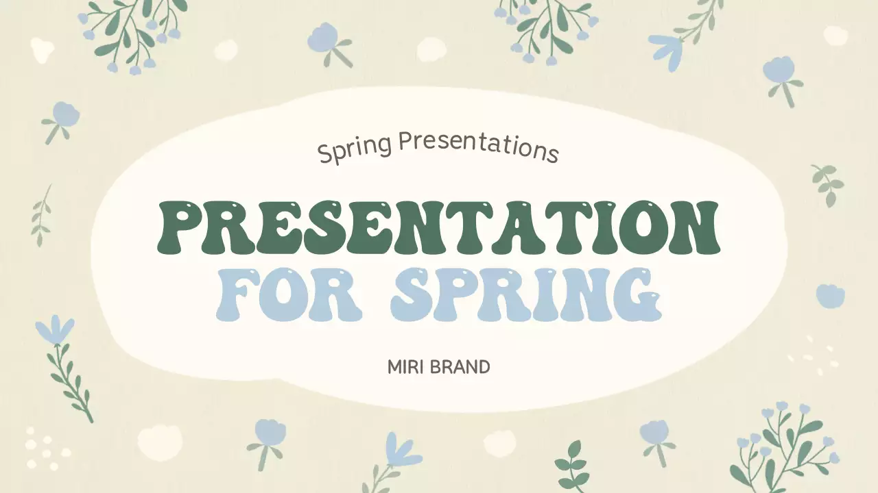 Beige Baby Presentation Planning