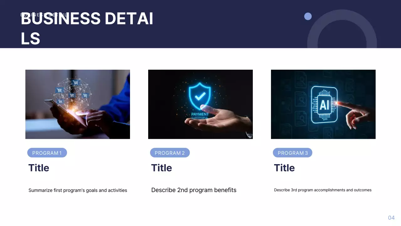 Blue Modern Business Report