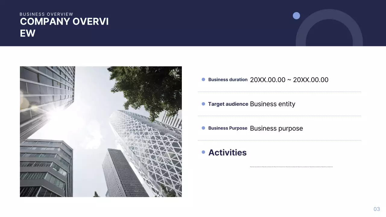 Blue Modern Business Report