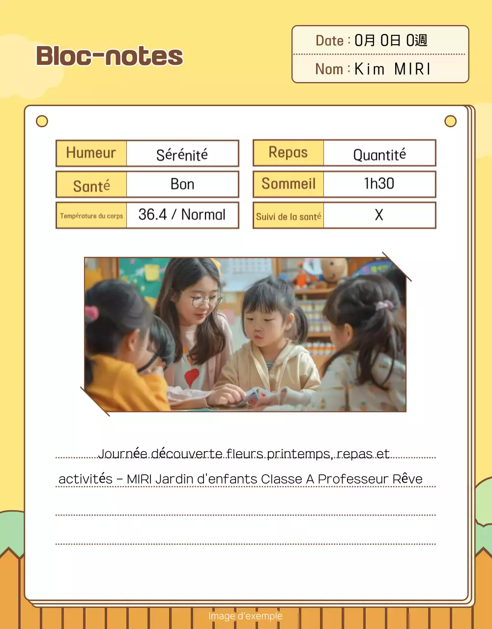 Guide de la maternelle Yellow Baby