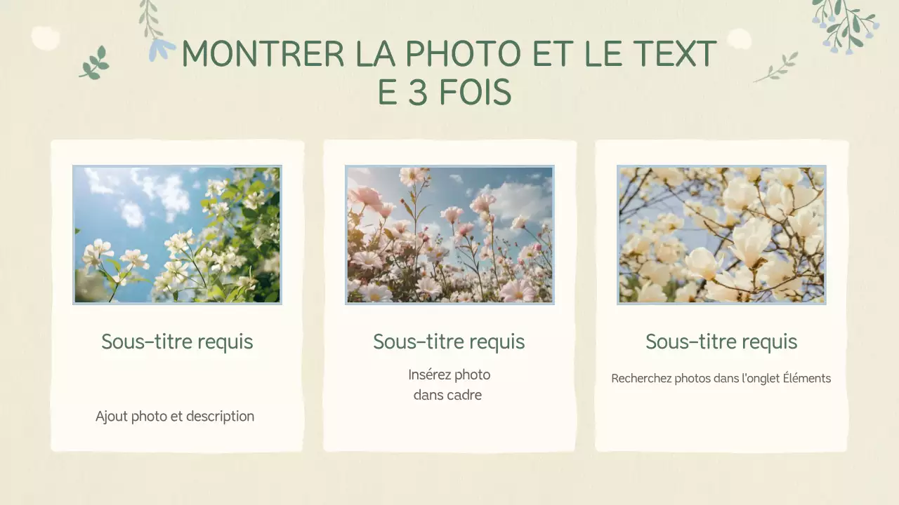 Planification de la présentation du bébé beige