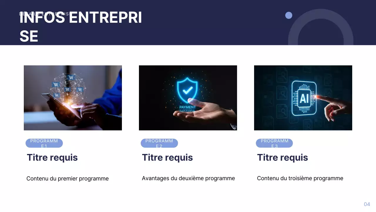 Rapport d'activité moderne bleu