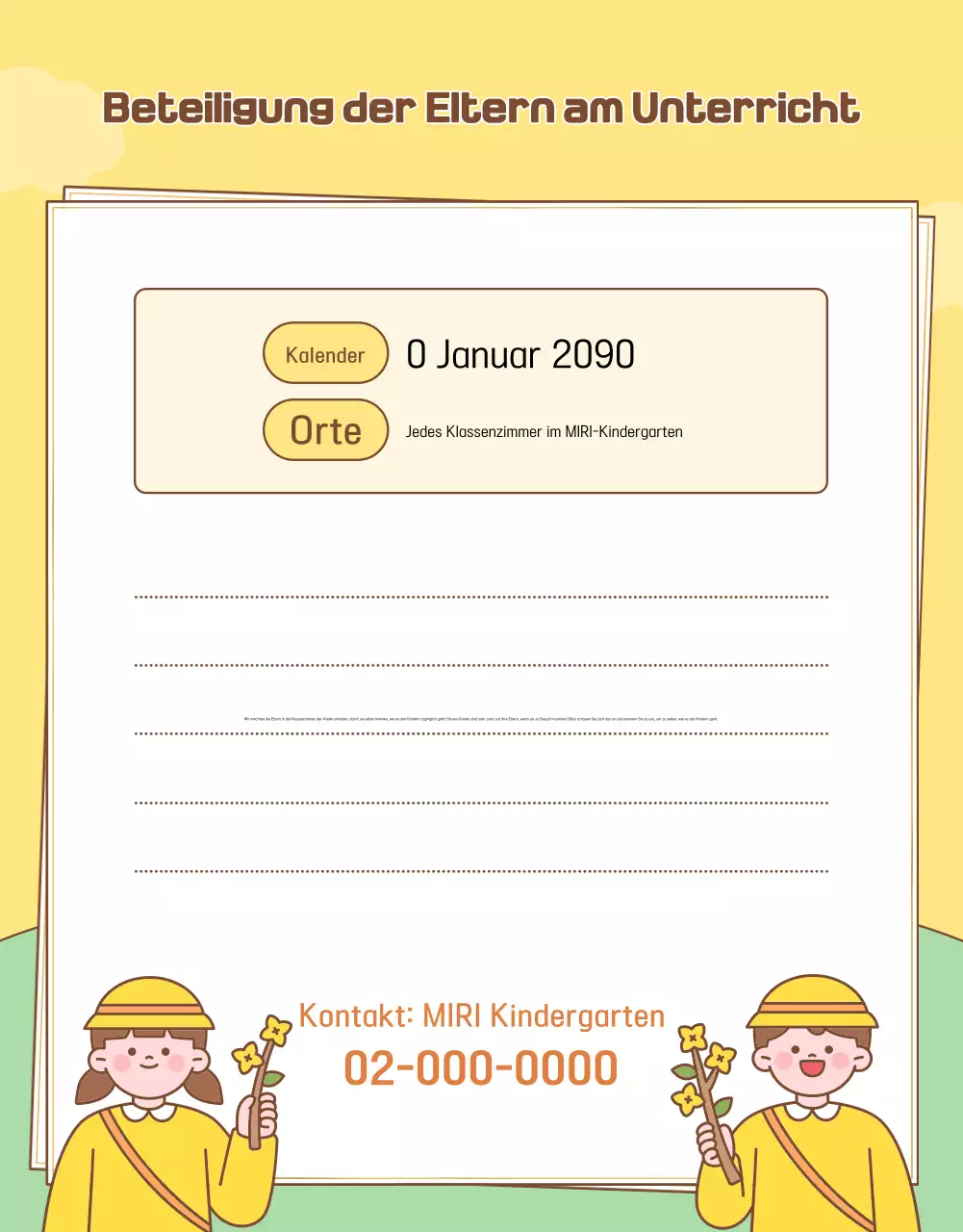 Yellow Baby Kindergarten Guide