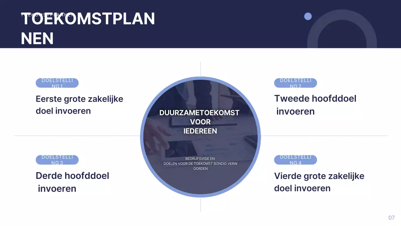 Blauw Modern Bedrijfsrapport