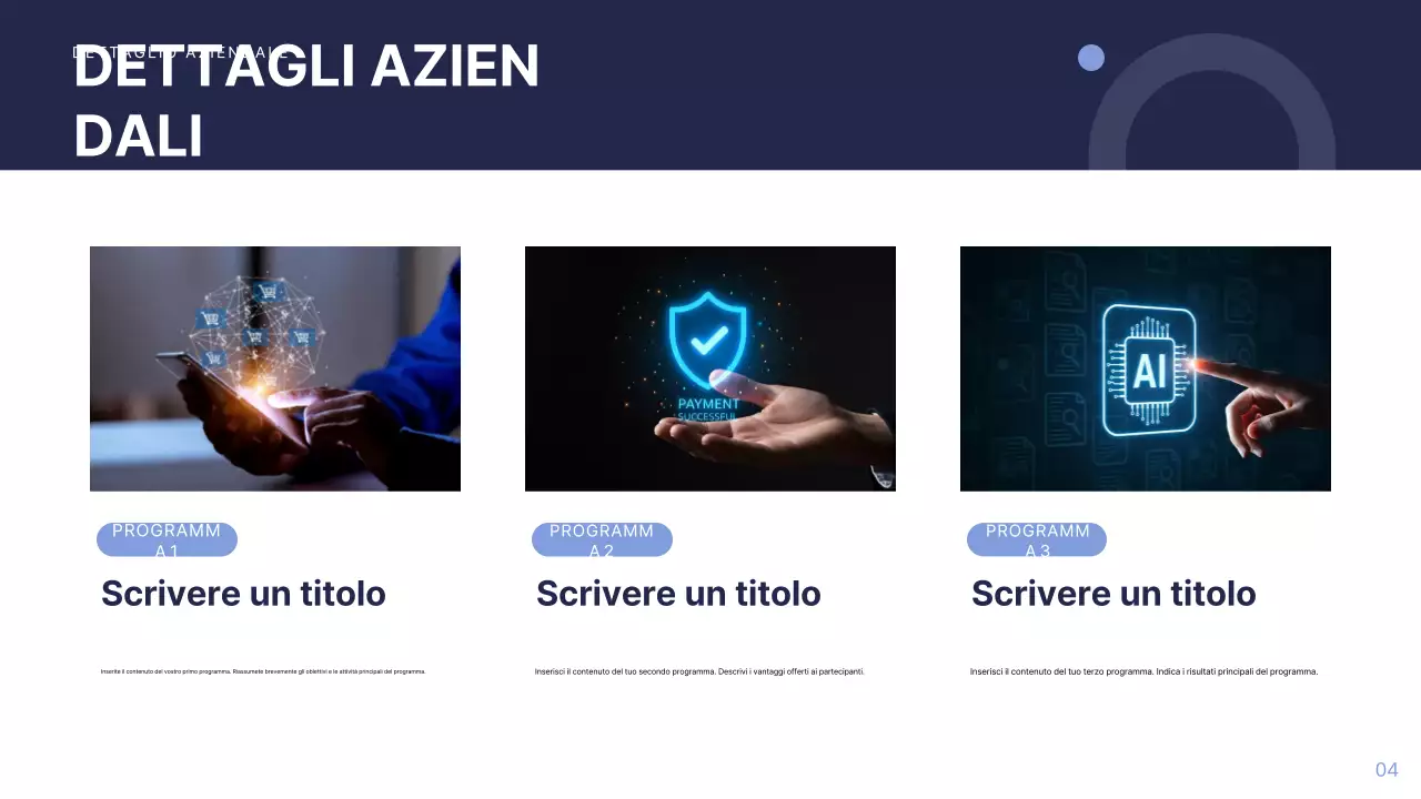 Rapporto aziendale moderno blu