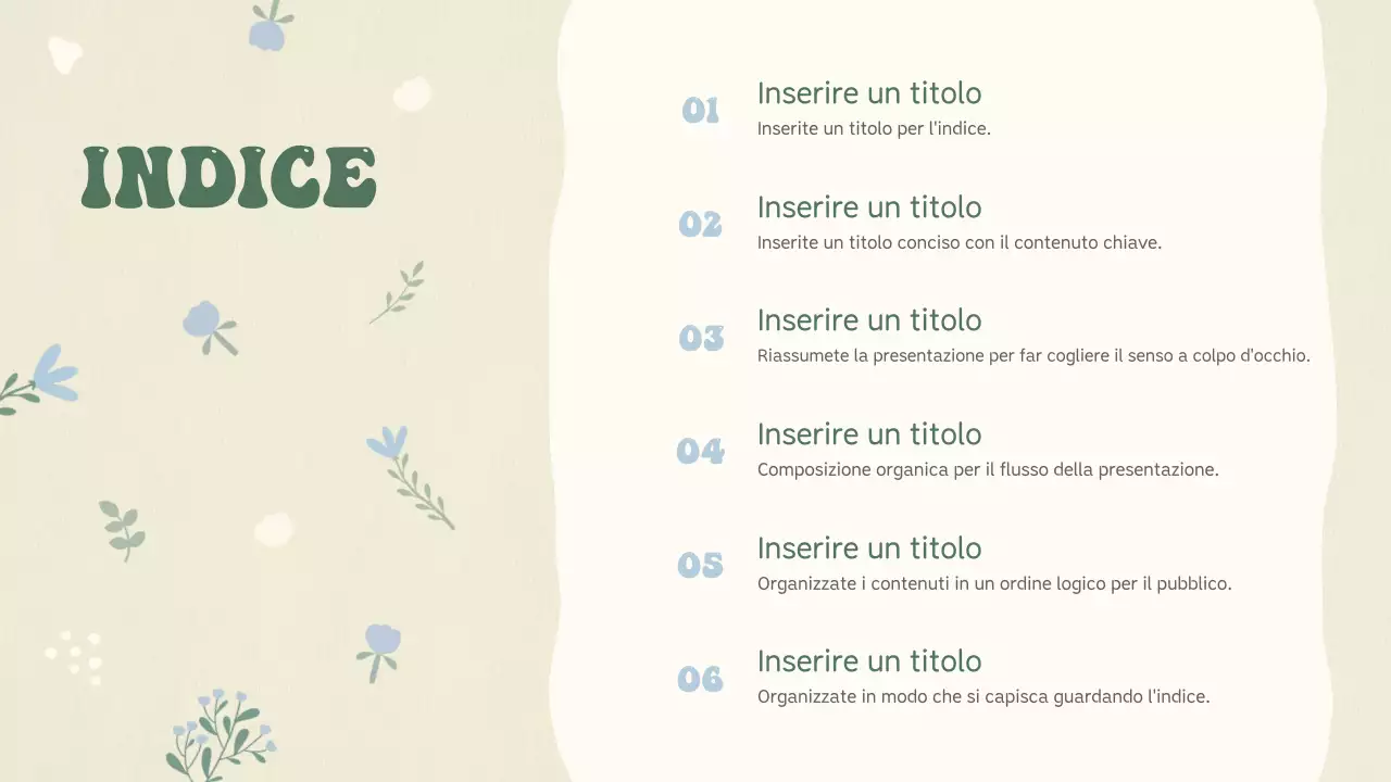 Pianificazione della presentazione del bambino beige