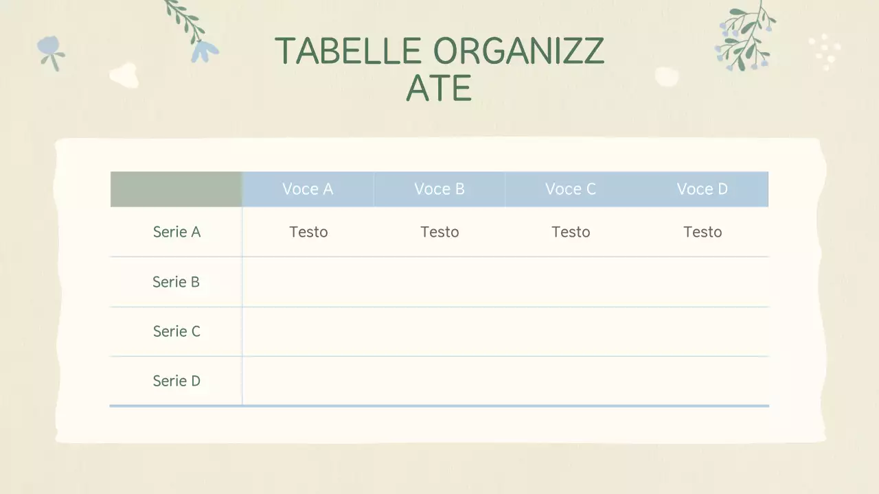 Pianificazione della presentazione del bambino beige