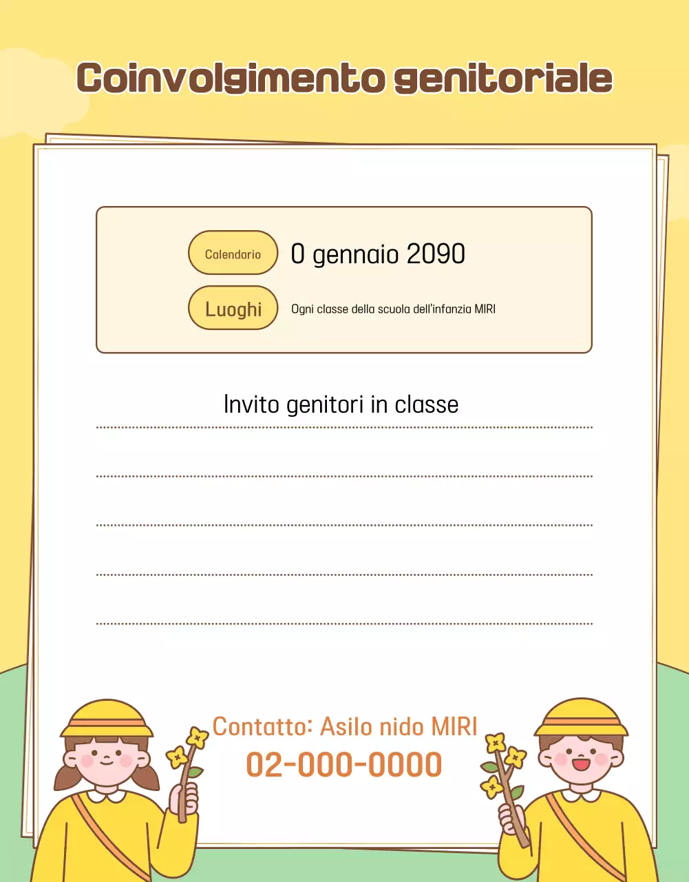 Guida per l'asilo nido Yellow Baby