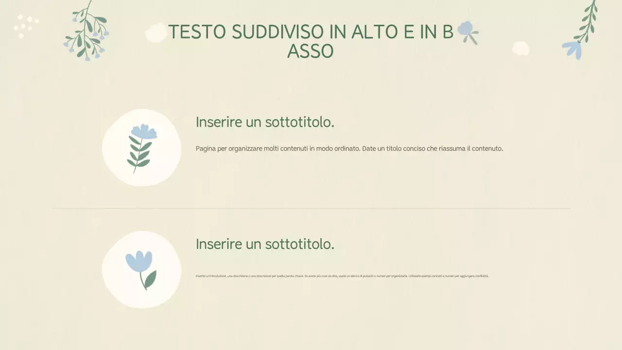 Pianificazione della presentazione del bambino beige