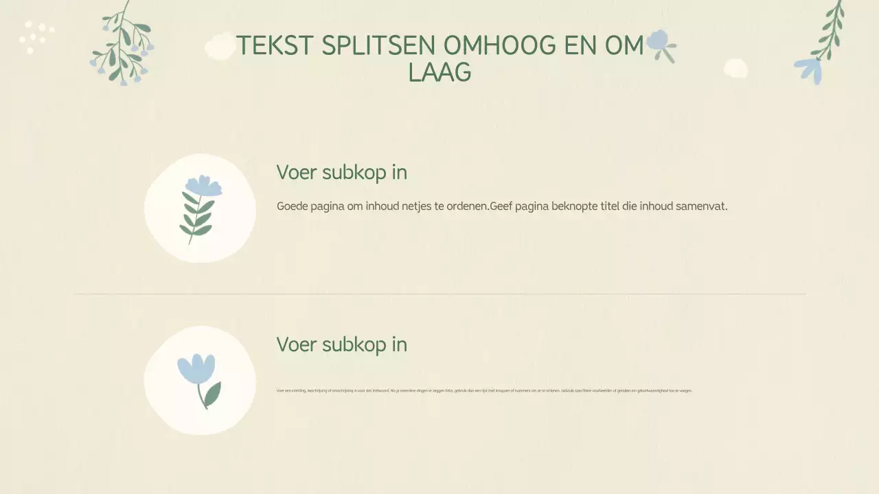 Beige Baby Presentatie Planning