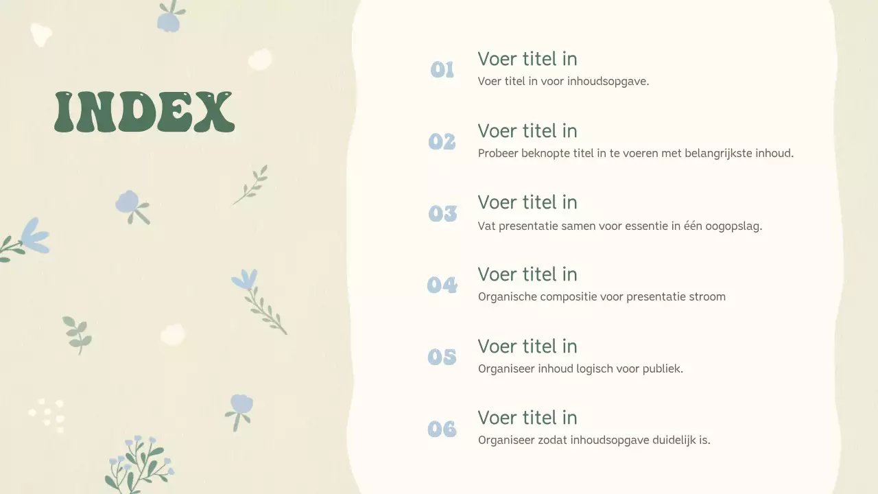 Beige Baby Presentatie Planning