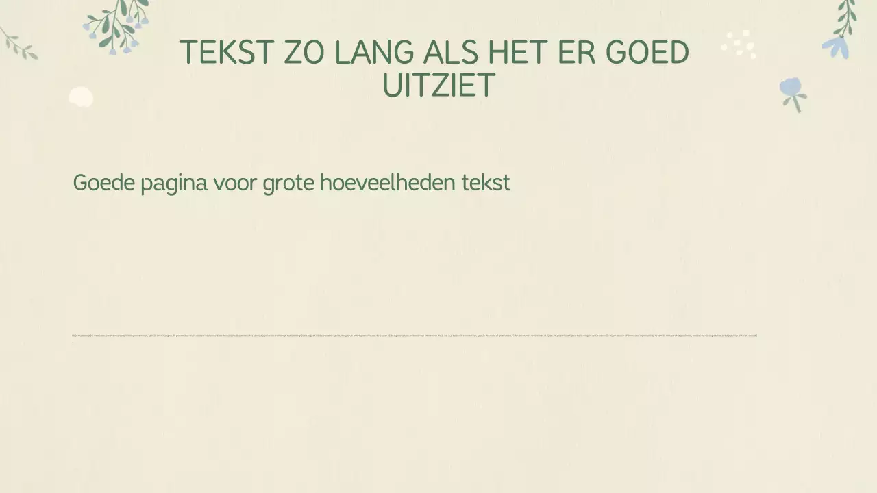 Beige Baby Presentatie Planning