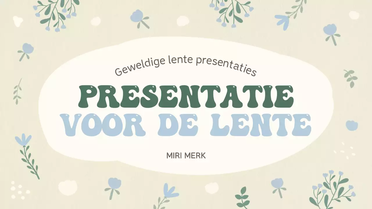Beige Baby Presentatie Planning