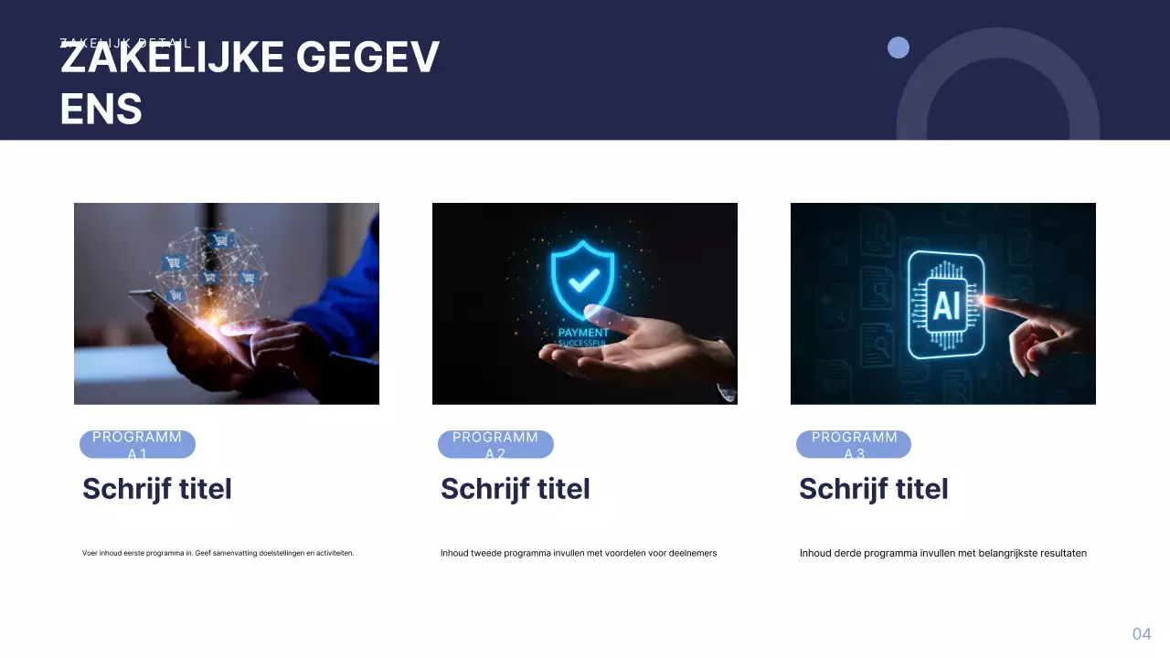 Blauw Modern Bedrijfsrapport