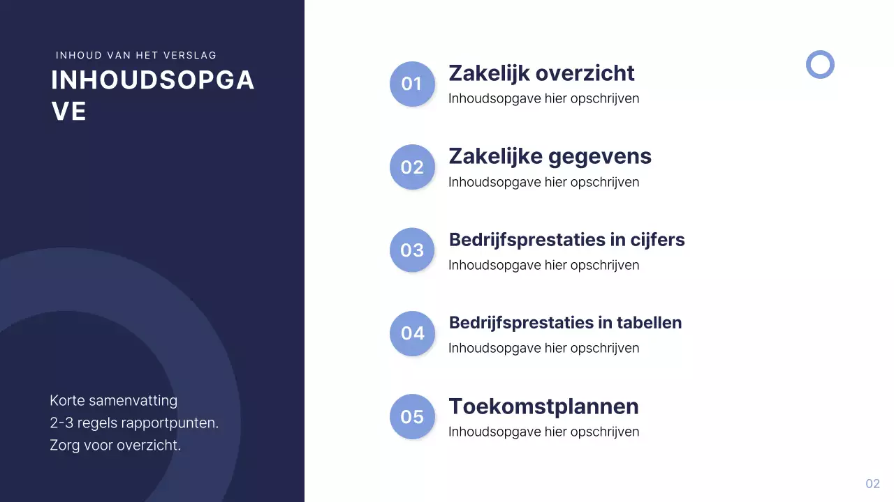Blauw Modern Bedrijfsrapport