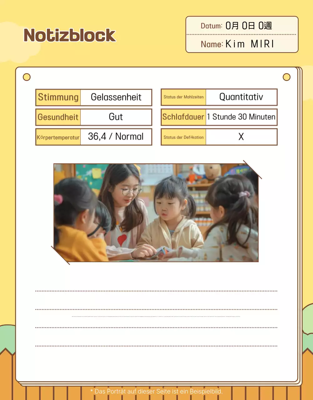 Yellow Baby Kindergarten Guide