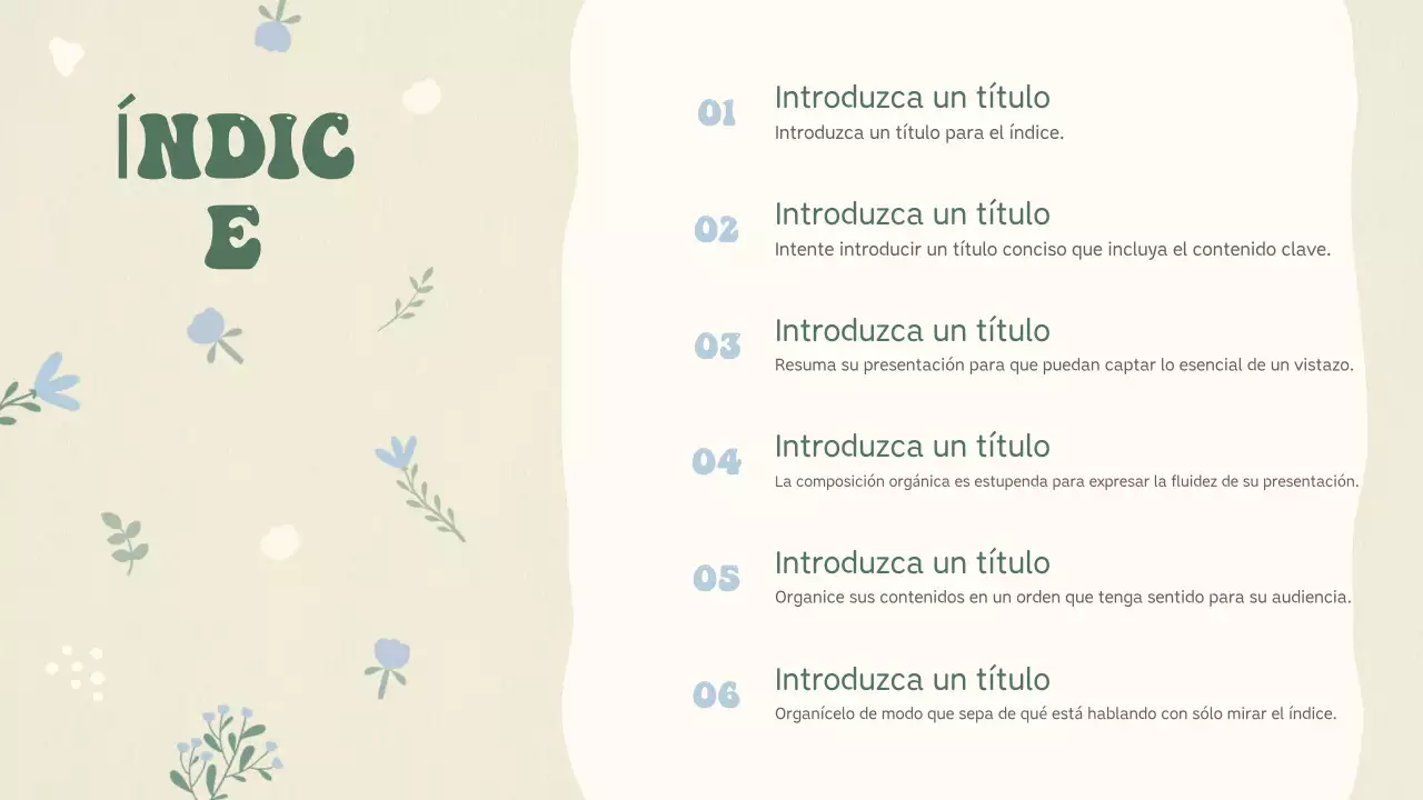 Planificación de la presentación del bebé beige