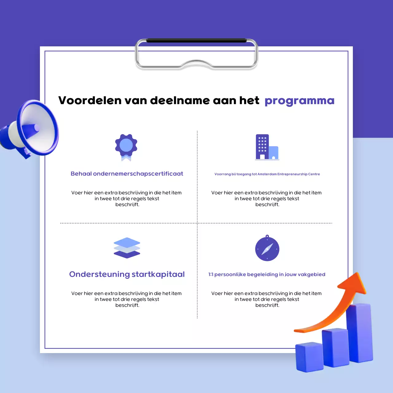 Sky Blue Modern Startup Support Program-gids