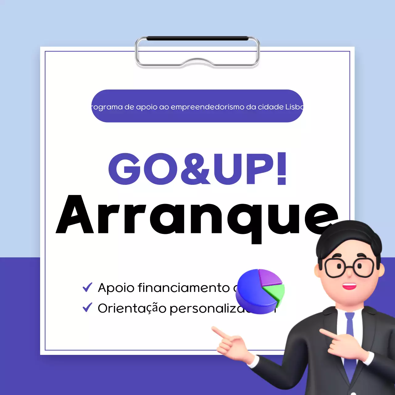 Guia do Programa de Suporte à Startup Moderna Sky Blue