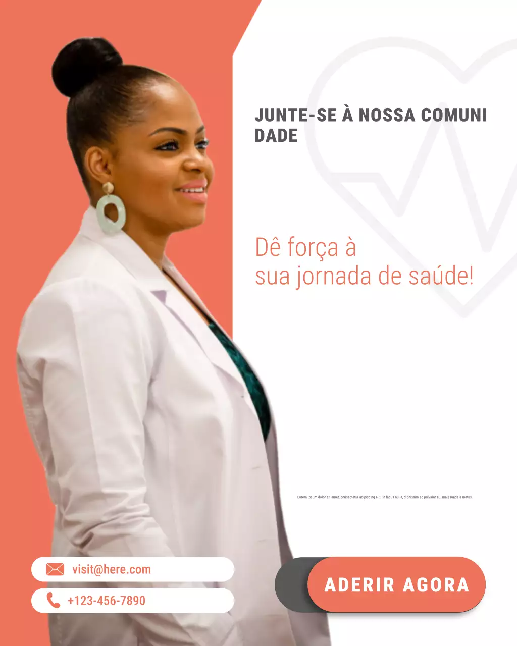 Cartaz de Associação Moderna de Assistência Médica Vermelha